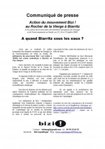 Communiqué de presse action Rocher de la Vierge Biarritz-e…_1 Communiqué de presse action Rocher de la Vierge Biarritz-e…_1