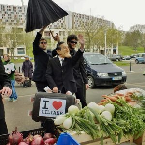 Sarkozyx au marché de la ZUP